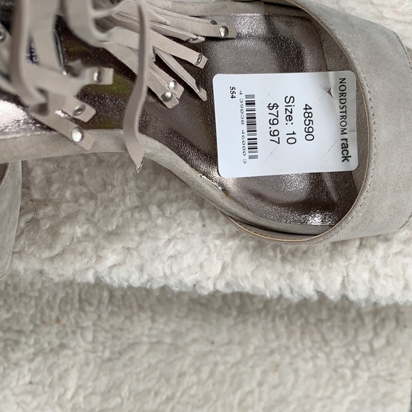 Grey Studded Heels - Picture 3 of 3